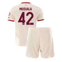 Echipament fotbal Bayern Munich Jamal Musiala #42 Tricou Treilea 2024-25 pentru copii maneca scurta (+ Pantaloni scurti)